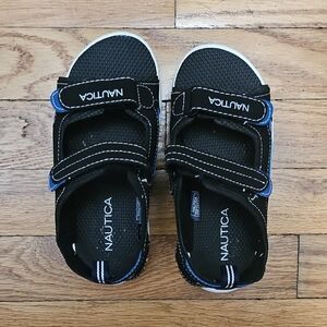 Nautica Kids Black and Blue Sandals